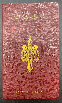 #ad Vtg. 1953 Father Stedman New Revised Jesus Mary Joseph Novena Manual $11.50