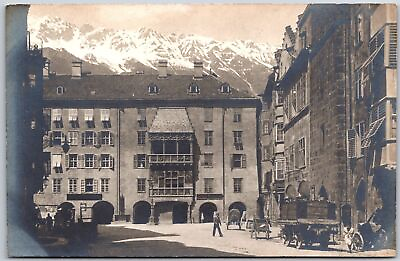 #ad Innsbruck Austria Apartment Units Hotel Building Real Photo RPPC Postcard $9.87