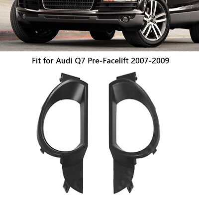 #ad For 2007 2009 Audi Q7 Pre Facelift Front Bumper Fog Light Lamp Grille Cover Pair $21.99