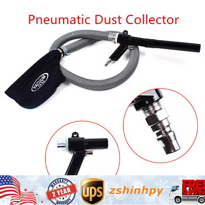 #ad Heavy Duty Pneumatic Suction Blow Gun Air Vacuum Blow Gun Cleaner Dust Collector $25.65