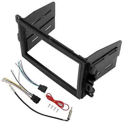 #ad Double Din Dash Kit Stereo Radio Wire Harness FOR CHEVROLET 06 14 $15.38