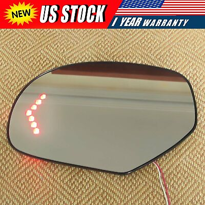 #ad #ad New Mirror Glass Heated Signal Driver For 2007 2013 Cadillac Chevrolet Tahoe GMC $22.89