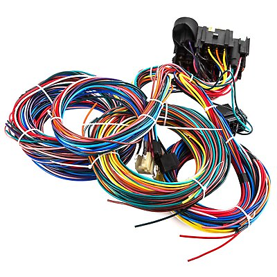 #ad #ad 21 Circuit Wiring Harness Hotrod Universal Kit Fit Chevy Mopar Ford Jeep Hotrods $67.96
