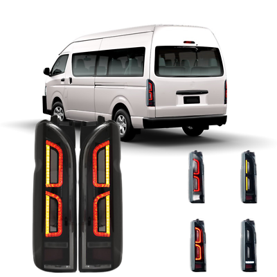 #ad LED Tail Lights Assembly For 2005 2018 Toyota Hiace Rear Taillight Plugamp;Play $266.36