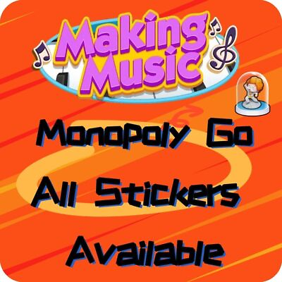 #ad Monopoly Go 1 Star 5 Star Stickers⭐ ALL Available Making Music Sup Fast $5.99