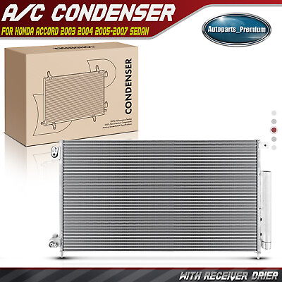 #ad New AC Condenser w Receiver Drier for Honda Accord 2003 2004 2005 2007 Sedan $48.99