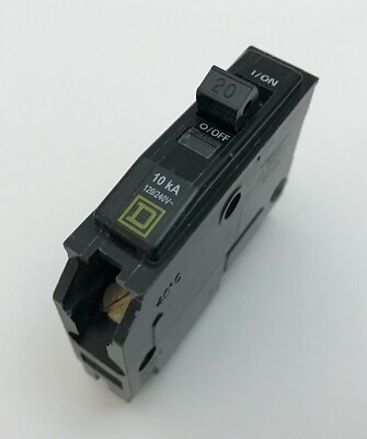 #ad Square D Type QOB Circuit Breaker 20 Amp 1 Pole 120 240V $8.50
