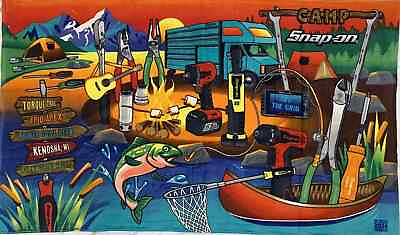 #ad Snap On CAMP 2024 Limited Edition Camp Beach Towel NEW IN SEALED BAG RARE $48.00