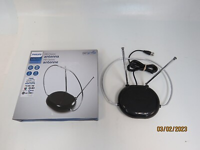 #ad Philips Traditional HD Passive Antenna SDV8201B 07 Black $10.99
