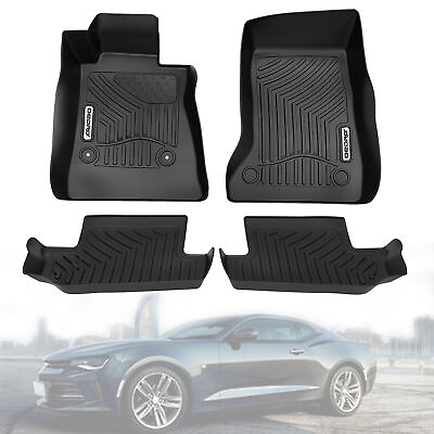 #ad OEDRO All Weather Car Floor Mats Liner 3D Molded Fits 2016 2023 Chevrolet Camaro $114.99
