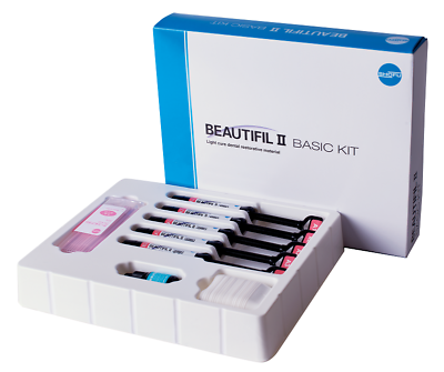 #ad Shofu Beautifil Basic Kit Nano Universal Dental Composite Kit 5x4gm and Bond 6ml $128.99