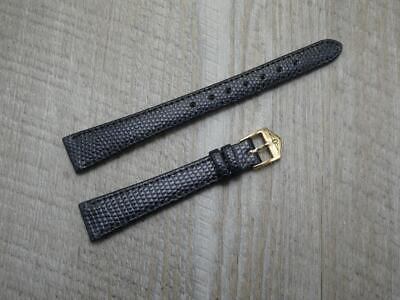 #ad Ladies Rotary Original Black14mmLizard Grained Style Leather Watch Strap GBP 12.99