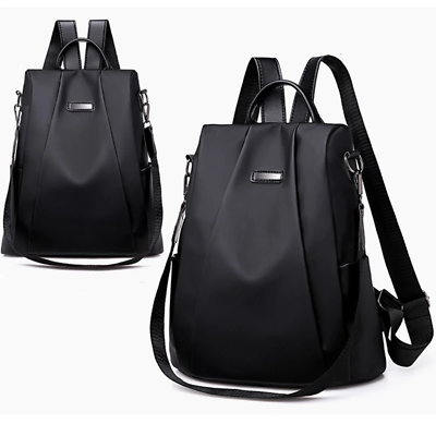 #ad Women Anti Theft Backpack Waterproof Rucksack Lady School Shoulder Bag Handbag $12.84