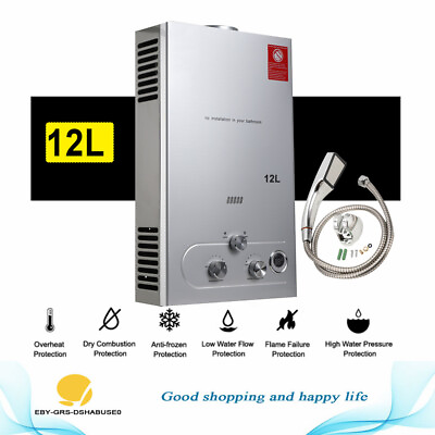 #ad 12L 24KW LPG Gas Propane Instant Tankless Hot Water Heater for Your Cute Pets $98.99