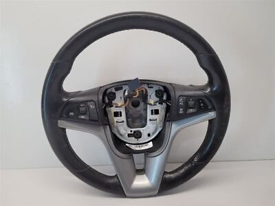 #ad 2011 2016 Chevy Cruze Steering Wheel Black and Silver w Button Inserts $97.30