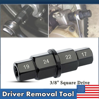 #ad Motorcycle Front Rear Wheel Axle Hex Spindle Driver Removal Tool 17 19 22 24mm $9.49