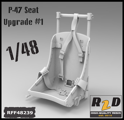 #ad 1 48 P 47 D M Thunderbolt Resin Seat Upgrade with Belts RFF48239 $10.99