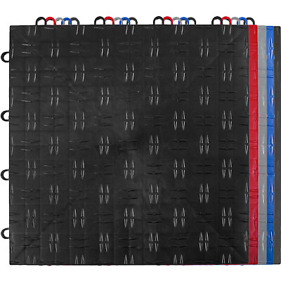 #ad VEVOR 25 50 Pack Garage Tiles 12x12quot; Interlocking Garage Flooring Mats 50 sq.ft $52.99