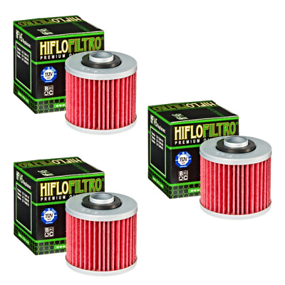 #ad Hiflofiltro Oil Filter 3 Pack HF145 Yamaha XT250 XV250 XV500 XV535 XV700 XVS1100 $15.95
