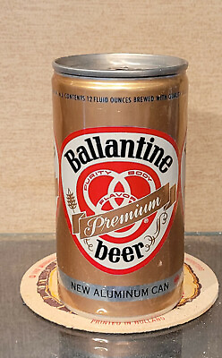 #ad 1969 quot;NEW ALUMINUM CANquot; BALLANTINE PULL TAB BEER CAN NEWARK USBC 36 32 EMPTY $5.00