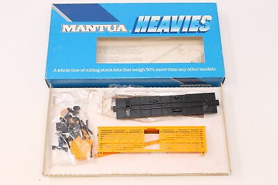 #ad HO Mantua Heavies 735 03 Wood Stock Car Union Pacific UP Orange Kit $9.89