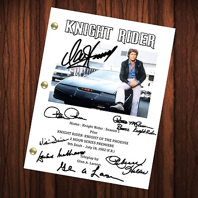 #ad Knight Rider TV Show Script Pilot Episode Autographed Reprint David Hasselhoff $24.99