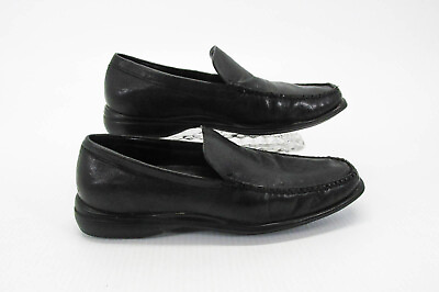 #ad Cole Haan Men Shoe Air Holden Venetian II Size 8M Black Loafer Pre Owned qp $48.95
