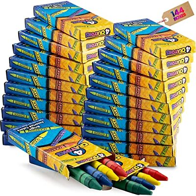 #ad Bedwina Bulk Crayons 576 Crayons Case Of 144 4 144 Packs of 4 576 Count $42.38