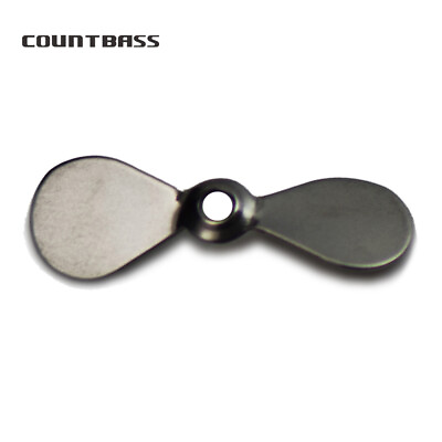 #ad 50Pcs Stainless Steel Prop Blades Propeller Blades DIY Topwater Fishing Lures $9.99