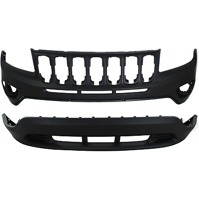 #ad #ad New Set of 2 Bumper Covers Fascias Front Upper CH1014104 CH1015106 Pair $213.63