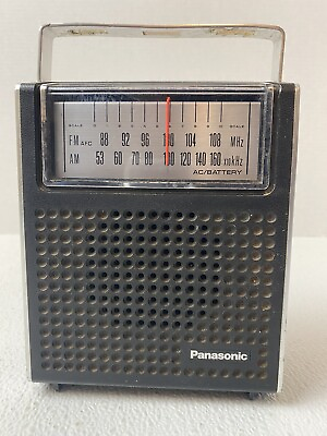 #ad Rare Vintage Panasonic RF 564 FM AM Radio AC Battery Powered Tested Read $39.99