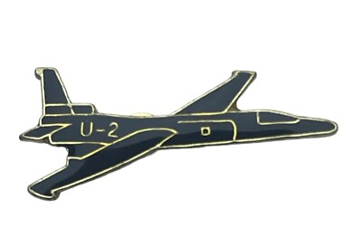 #ad Lockheed U 2 Spy Aircraft USAF 1 inch Hat or Lapel Pin RAM3039 F7D16L $11.79