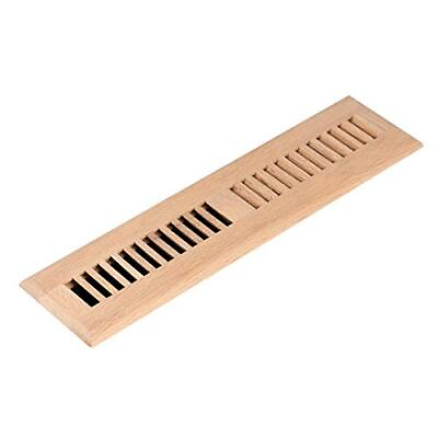 #ad Red Oak Wood Floor Register Drop in Vent Cover 2x12 Inch Unfinished $28.36