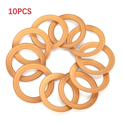 #ad 10pc Pump Piston Rings Rubber Insulated For 1100w Oil Free Silent Air Compressor $12.17