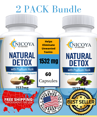 #ad Natural Detox Eliminate Toxins Boost Energy Digestive amp; Weight loss 2 PK $23.00