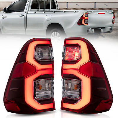 #ad Red Tail Lights For Toyota Hilux Revo 2015 2016 2017 2018 2019 2020 2021 Pair $149.99
