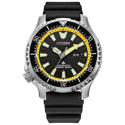 #ad Citizen Men Automatic Promaster Dive Fugu Pufferfish Black Watch 44MM NY0130 08E $269.99