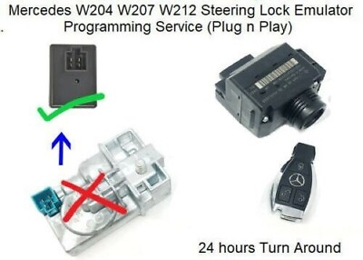 #ad Mercedes Benz Steering Lock ESL ELV Emulator Programming W204 W207 W212 $149.25