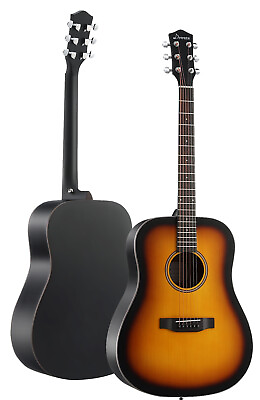 #ad Donner DAG 1 Acoustic Guitar 41quot; Full Size Cutaway Mahogany Wood With Gig Bag $68.99