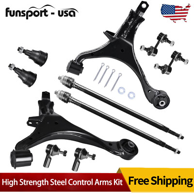 #ad 10x Suspension kits Control Arms Tie Rod Ends Sway Bars For 2002 2006 Honda CR V $83.59