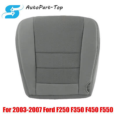 #ad For Ford F250 F350 XLT 2003 2007 Replacement Driver Lower Seat Cover Cloth Gray $61.99