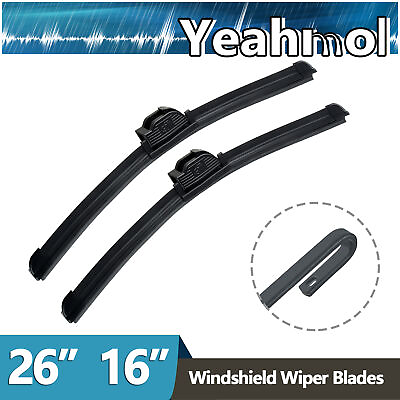 #ad Yeahmol 26quot;16quot; Fit for Toyota Corolla 2019 Sedan Windshield Wiper Blades 2pcs $12.99