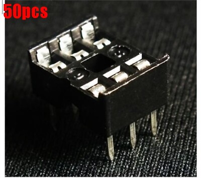 #ad 50Pcs Socket Adaptor Pcb Solder Type Dip Socket 6P 6 Pin 6 Pin np $1.41