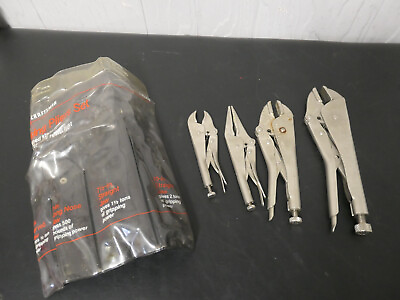 #ad #ad Vintage Sears Craftsman 4 Piece Set locking pliers 9 45353 Made In The USA $125.00