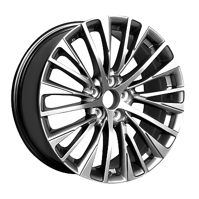 #ad Lexus Wheels 18x8 RX Rims 5x114.3 CB 60.1mm set of 4 BLACK MACHINE FACE $799.99