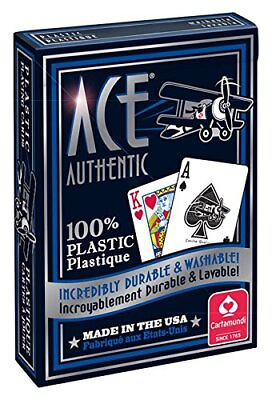 #ad Cartamundi 1060 Ace 100% Plastic Playing Cards Assorted Colors $10.69