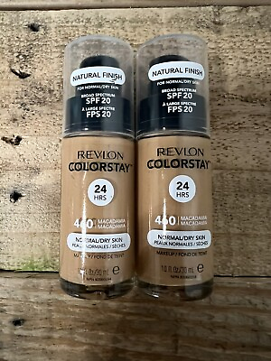 #ad 2 Revlon ColorStay 460 Macadamia Foundation Normal Dry SPF20 Natural Finish 24Hr $9.89