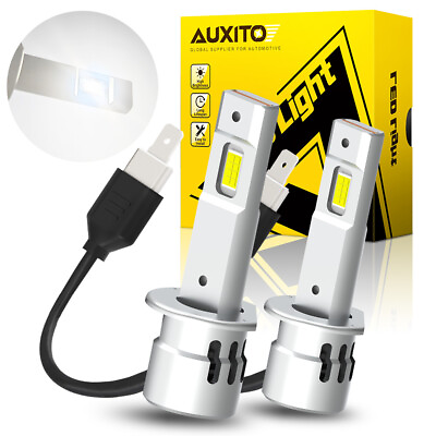 #ad AUXITO H1 LED Headlight Bulb Conversion Kit High Low Beam Lamp 6500K Super White $31.34