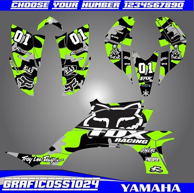 #ad Yamaha YFZ 450 Custom Graphics Kit 2003 2008 Adaptable to 2003 2012 Carb Model $181.29