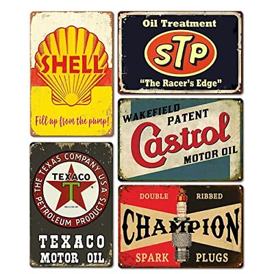 #ad Vintage Metal Tin Signs Retro Garage Signs for Men Wall Decorations Old Car Shop $38.92